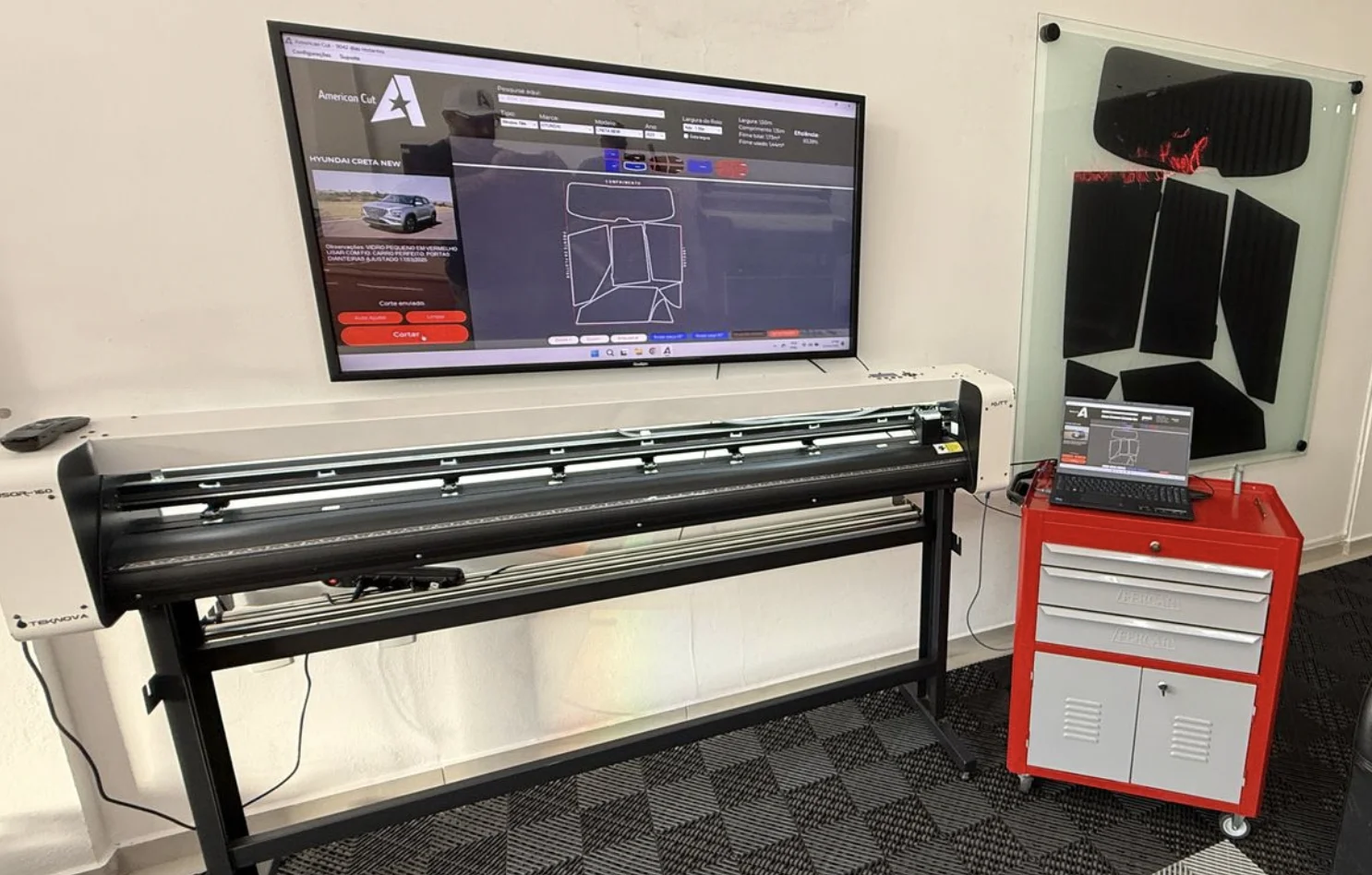 American Cut integrado com plotter de corte para insulfilm